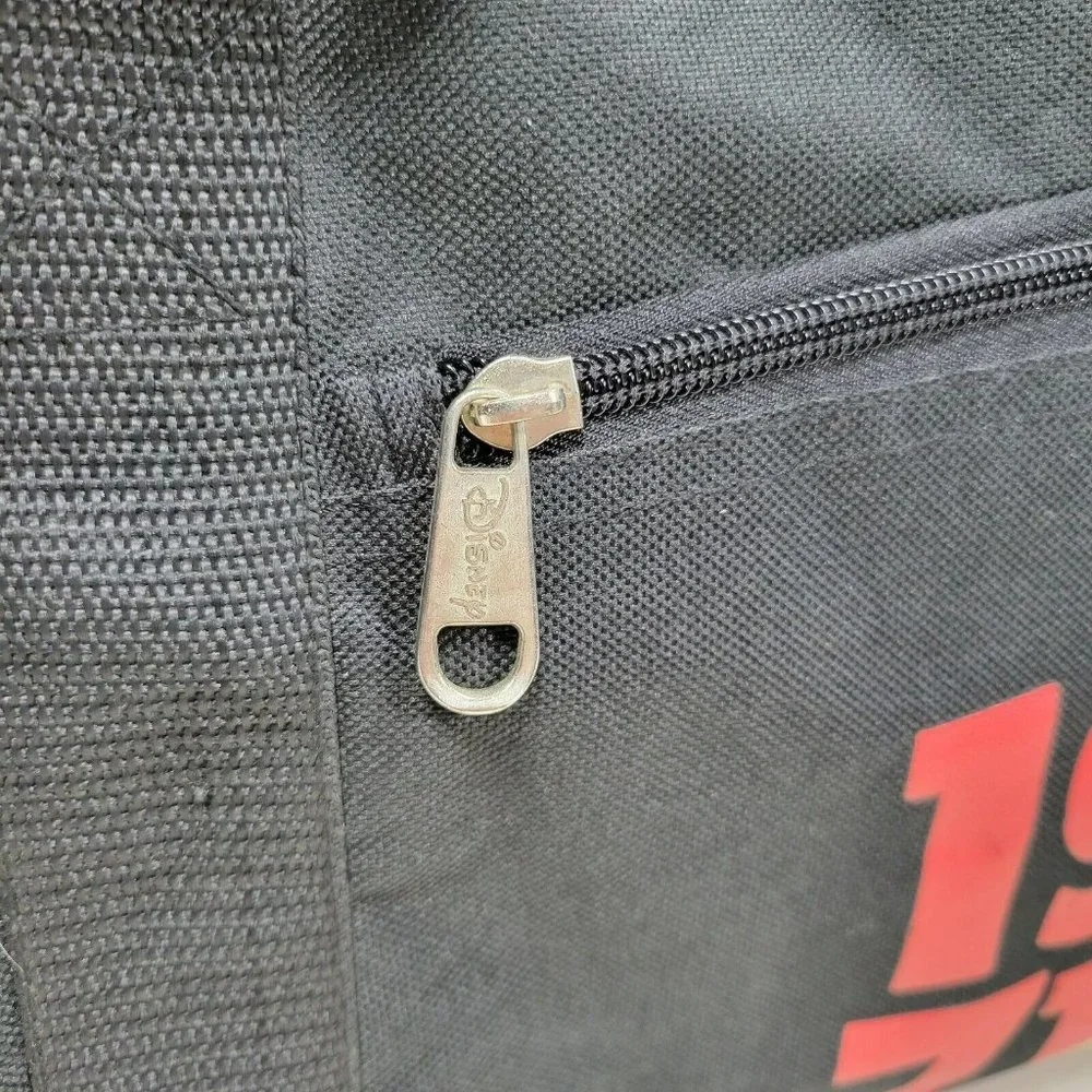 Walt Disney World 1971 Mickey Mouse Black Duffel Bag Travel Gym Tote Disney Park - Picture 5 of 11